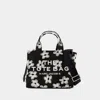 Marc Jacobs Floral-pattern Tote Bag With Versatile Carrying Options In Black