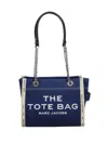 Marc Jacobs The Denim Chain Small Tote Bag In Blue