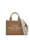 Marc Jacobs 'the Small Tote' Brown Cotton Bag In Brown