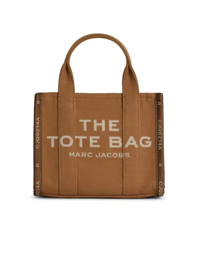 MARC JACOBS MARC JACOBS 'THE SMALL TOTE' BROWN COTTON BAG