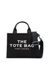 Marc Jacobs Compact Structured Tote Bag With Bold Lettering In Black