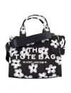 Marc Jacobs Floral-pattern Tote Bag With Versatile Carrying Options In Black