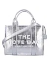 Marc Jacobs The Metallic Leather Tote Bag In Silver