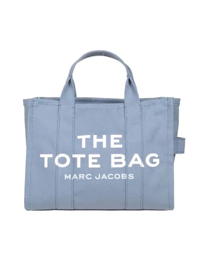 Marc Jacobs The Small Tote In Canvas Color Blue Denim