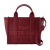 Marc Jacobs Small Tote In Charry Leather In Red