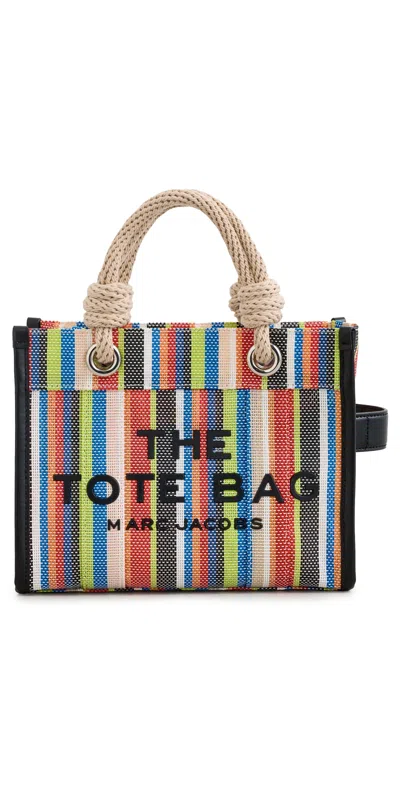Marc Jacobs The Small Stripe Mesh Rope Tote Bag In Multi