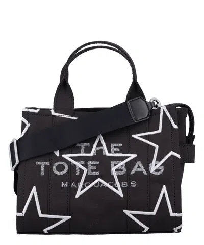 Marc Jacobs The Small Tote Star Handbag In Black