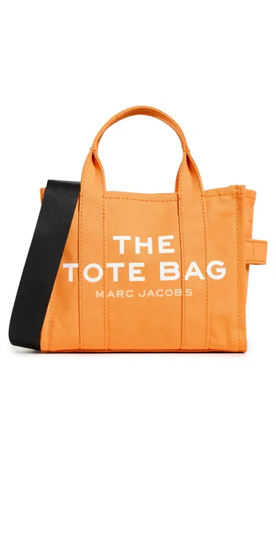 Marc Jacobs The Small Tote Canvas Bag In Tangerine