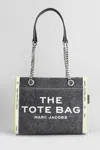 Marc Jacobs The Denim Chain Small Tote Bag In Black