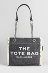 Marc Jacobs The Denim Chain Small Tote Bag In Black