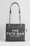 Marc Jacobs The Denim Chain Small Tote Bag In Black