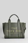 Marc Jacobs The Small Tote Tote In Green Leather In Gray