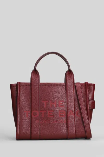 Marc Jacobs The Small Tote Tote In Bordeaux Leather In Burgundy