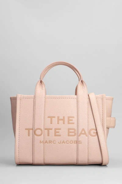 MARC JACOBS THE SMALL TOTE TOTE IN ROSE-PINK LEATHER