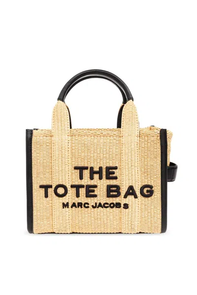Marc Jacobs The Small Woven Top Handle Bag In Beige