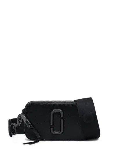 Marc Jacobs Snapshot Dtm Saffiano Leather Crossbody Bag In Black