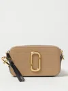 Marc Jacobs The Snapshot Bag In Coated Leather In Beige