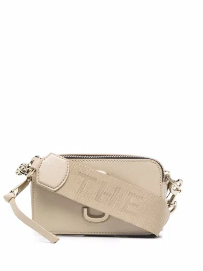 Marc Jacobs The Snapshot Logo Plaque Camera Bag In 223 Khaki