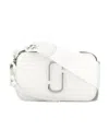 Marc Jacobs Snapshot Logo Shoulder Bag In White