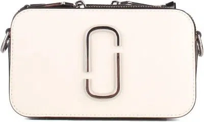Pre-owned Marc Jacobs The Snapshot Crossbody Bag - Cotton Multi In White
