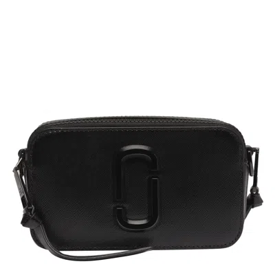 Marc Jacobs Snapshot Dtm Saffiano Leather Crossbody Bag In Black