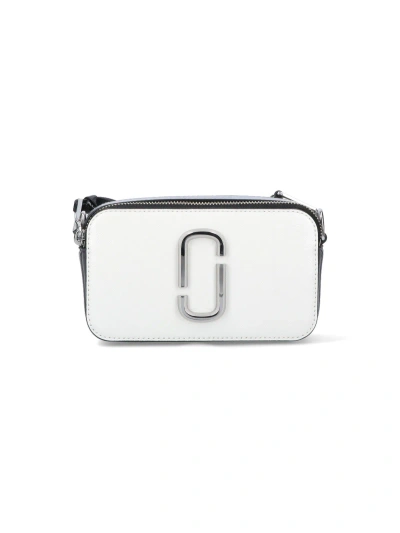Marc Jacobs The Bi-color Snapshot Crossbody Bag In White