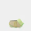 Marc Jacobs The Snapshot Peppermint Multi Leather Camera Bag In Green