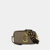 Marc Jacobs Snapshot Bag In Cement-colored Leather In Grey