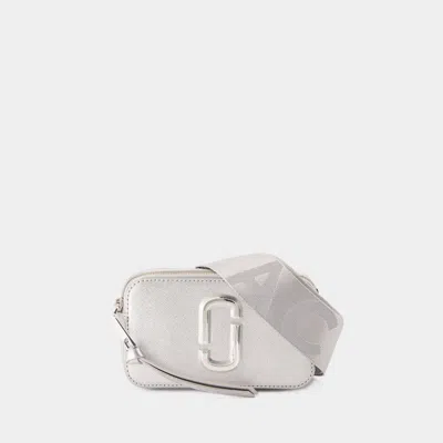 Marc Jacobs The Snapshot Crossbody In Silver