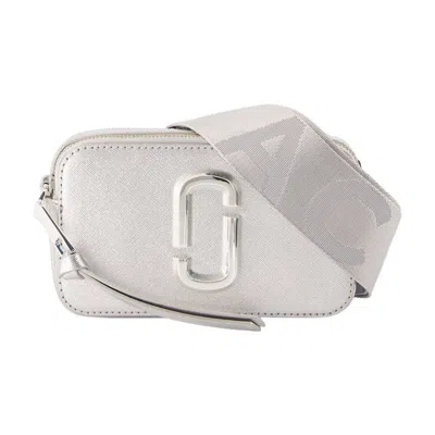 Marc Jacobs The Snapshot Crossbody In Silver