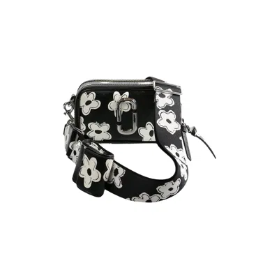 Pre-owned Marc Jacobs The Snapshot Daisy Leather Bag 'black/white' | Women's Size Onesize