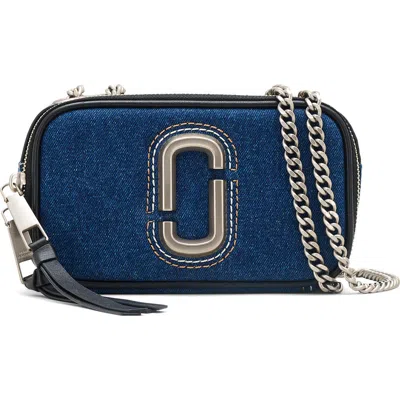 Marc Jacobs The Snapshot Denim Convertible Crossbody Bag In Blue