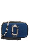 Marc Jacobs The Snapshot Denim Cross-body Bag In Dark Blue