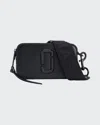 Marc Jacobs Snapshot Dtm Saffiano Leather Crossbody Bag In Black