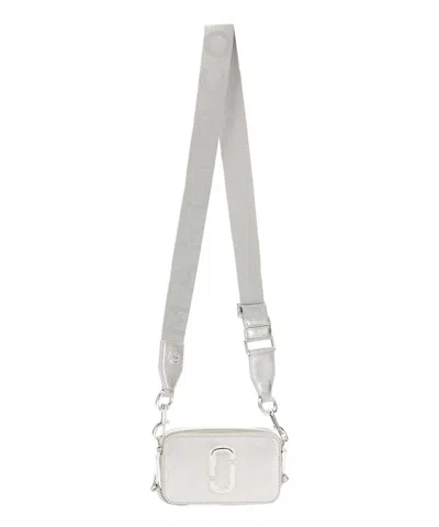 Marc Jacobs The Snapshot Dtm Crossbody Bag In Silver