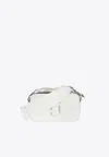 Marc Jacobs The Snapshot Dtm Leather Camera Bag In White