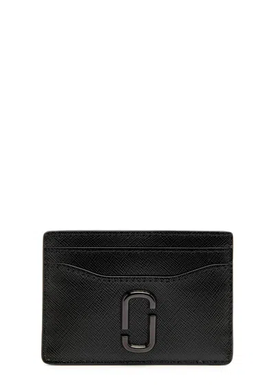 Marc Jacobs The Snapshot Dtm Leather Card Holder In Black