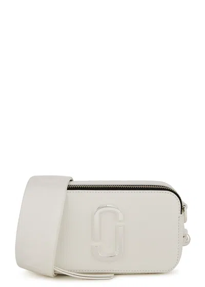 Marc Jacobs The Snapshot Dtm Leather Cross-body Bag In White