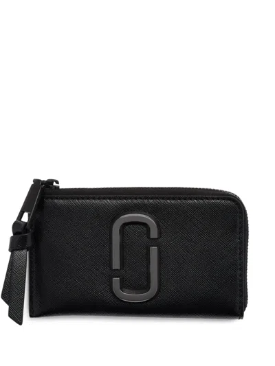 Marc Jacobs The Snapshot Dtm Top-zip Wallet In Black