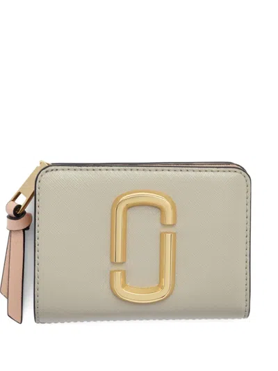Marc Jacobs The Snapshot J-marc Logo-plaque Wallet In Pink