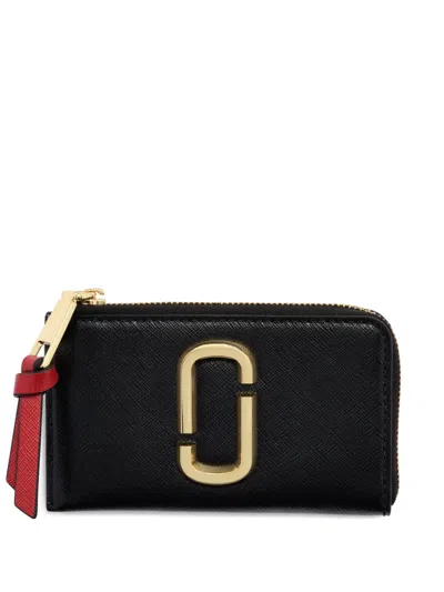 Marc Jacobs The Snapshot J-marc Top-zip Wallet In Black
