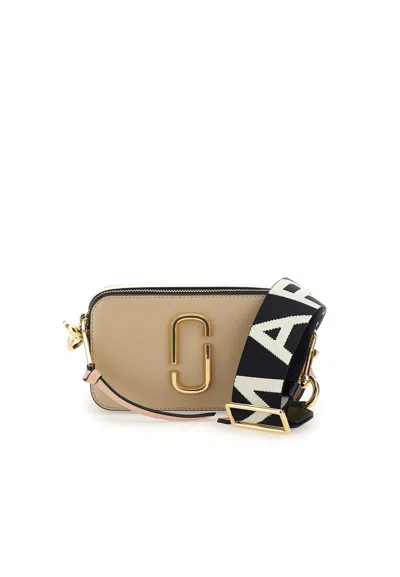Marc Jacobs The Snapshot Leather Bag In Gold