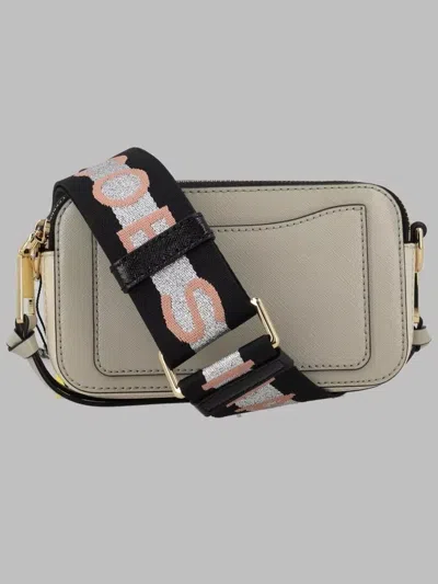 Marc Jacobs The Snapshot Leather Belt Bag In Gray