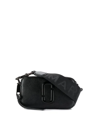 Marc Jacobs The Snapshot Leather Camera Bag In Black