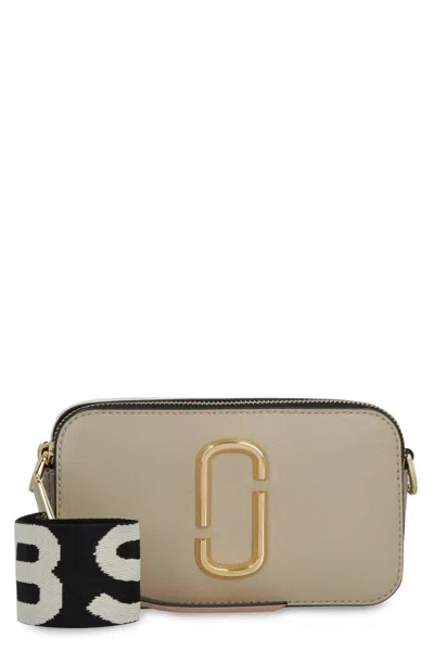 Marc Jacobs The Snapshot Leather Camera Bag In Khakimulti