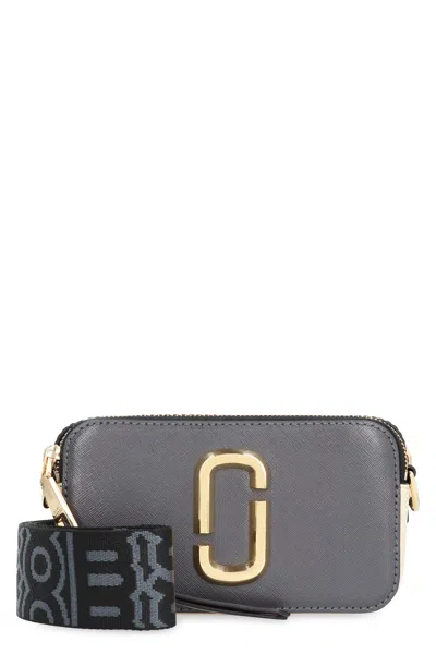 Marc Jacobs The Snapshot Leather Camera Bag In Gray