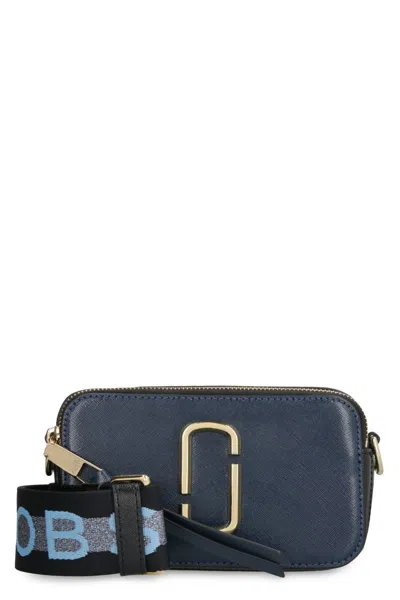 Marc Jacobs The Snapshot Leather Small Camera Bag In Blue