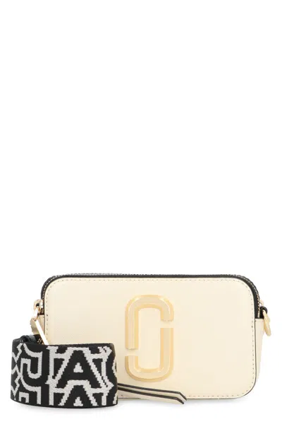 Marc Jacobs The Snapshot Leather Camera Bag In Neutral
