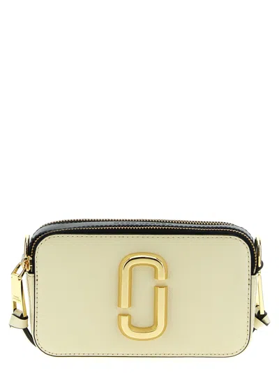 Marc Jacobs The Snapshot Leather Camera Bag In White