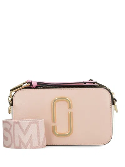 Marc Jacobs The Snapshot Leather Cross Body Bag In Pink